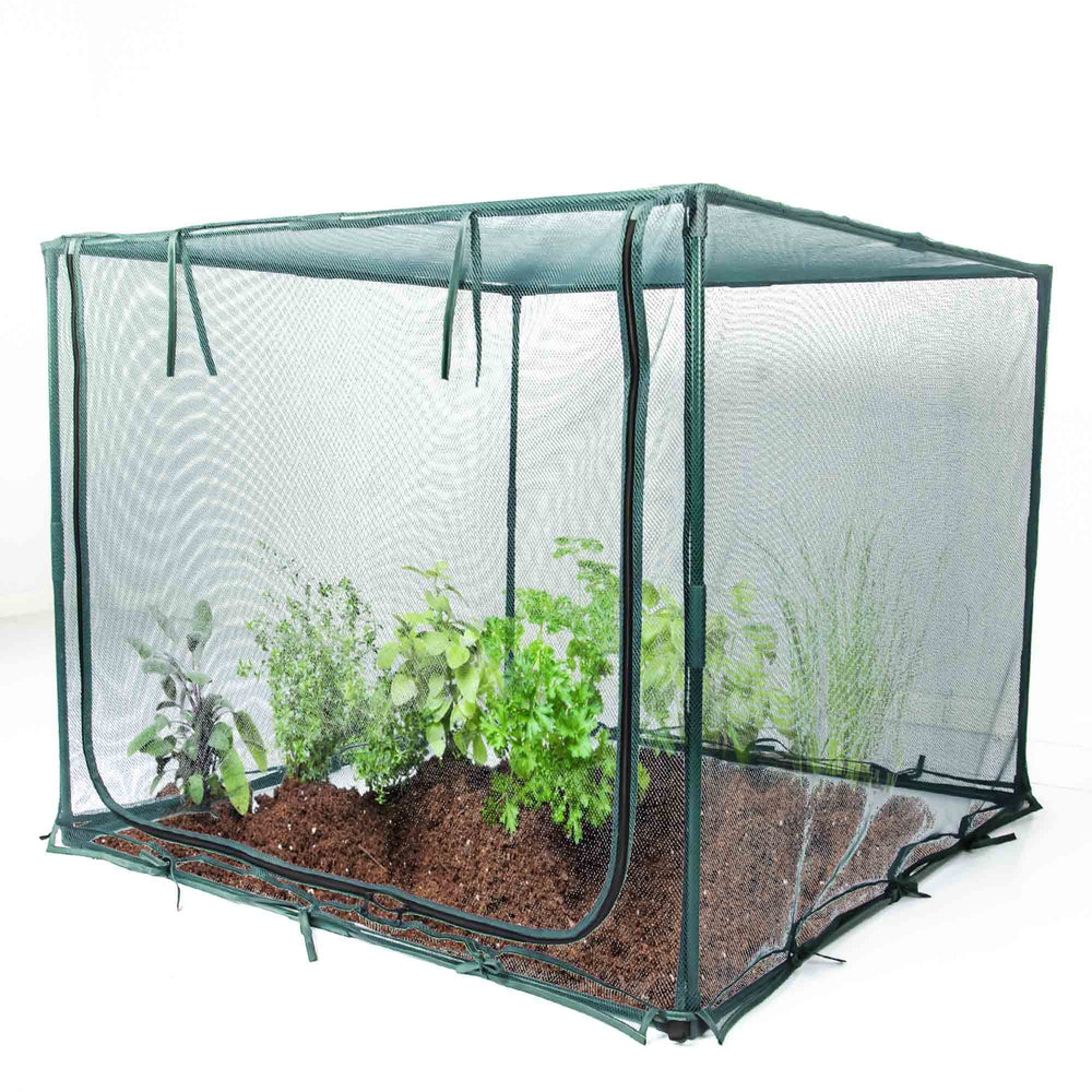 porayhut netting cover showing spacious interior for plants