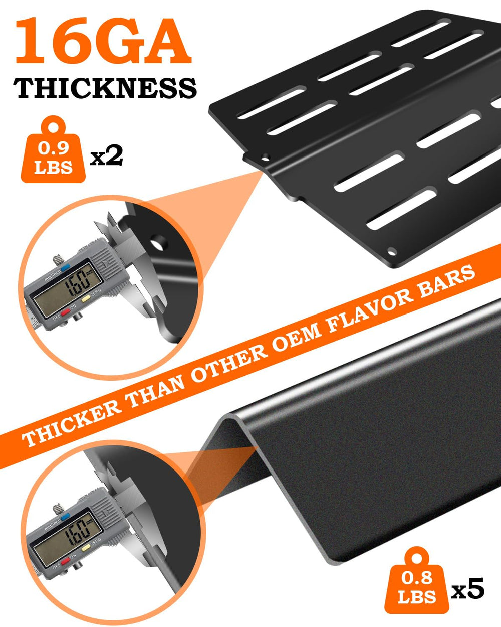 Porcelain-enameled steel flavorizer bars from Paayox