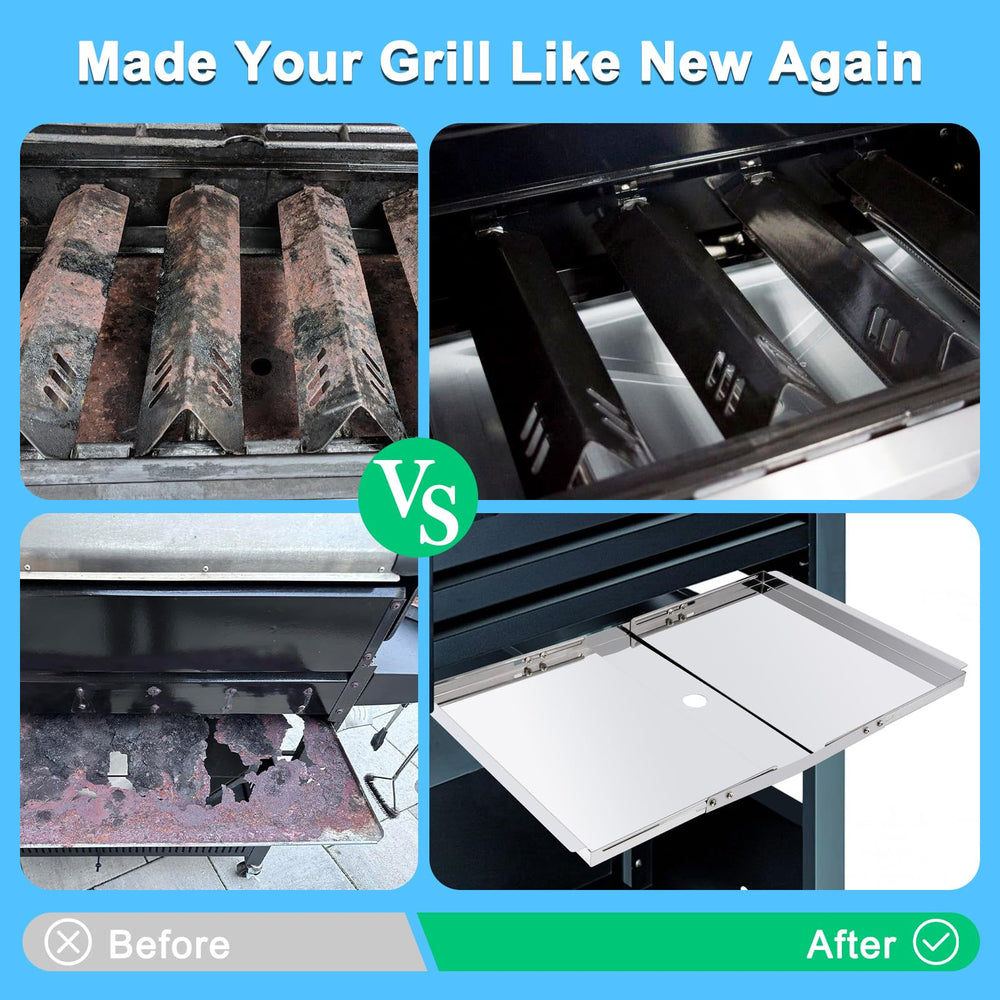 Porcelain steel heat shields included in Adviace kit
