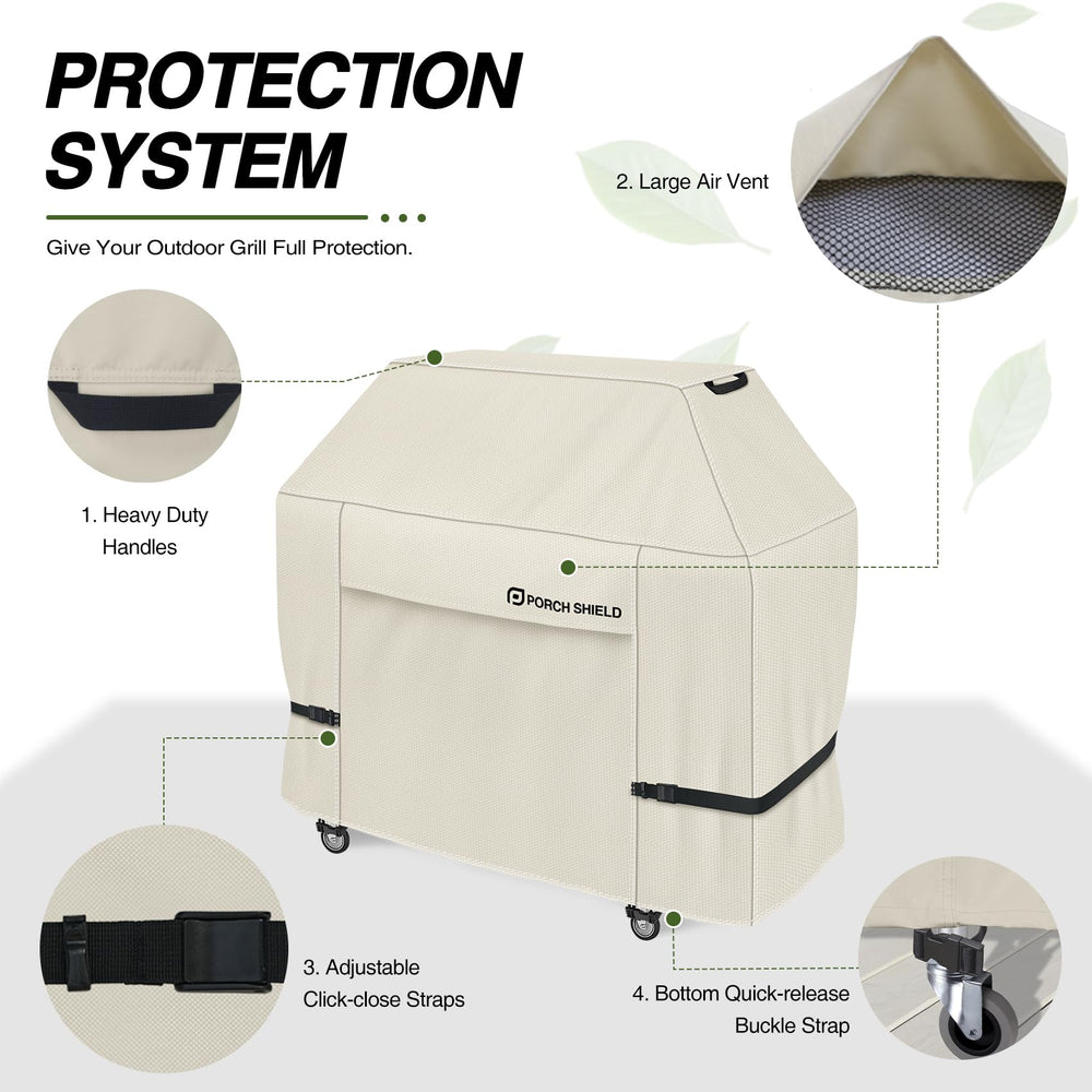 Porch Shield BBQ Grill Cover 56 inch on grill