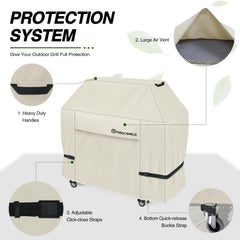 Porch Shield BBQ Grill Cover 56 inch on grill