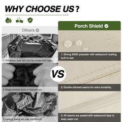 Porch Shield BBQ Grill Cover 56 inch with straps