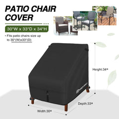 Porch Shield chair cover showing adjustable click-close straps