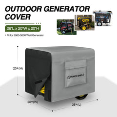 Porch Shield Generator Cover 3000-5000W side view