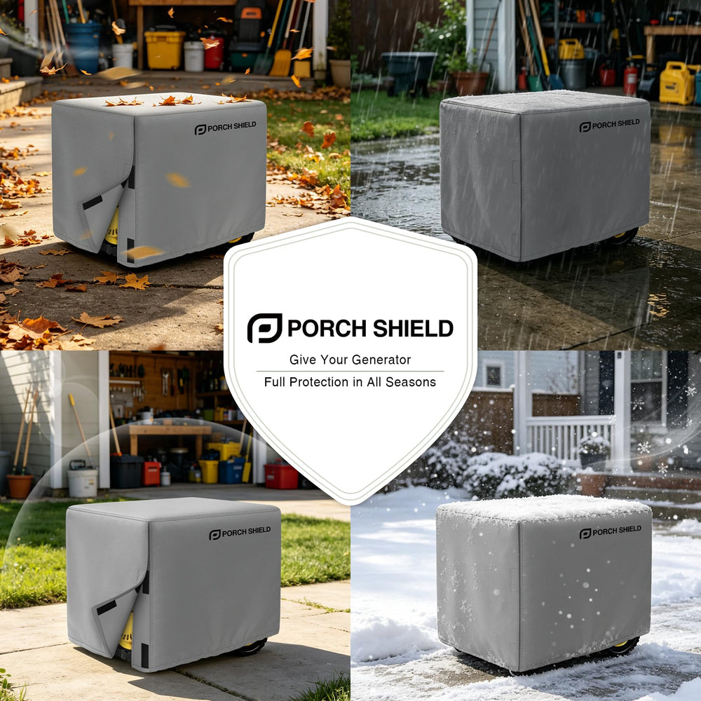 Porch Shield generator cover packaging