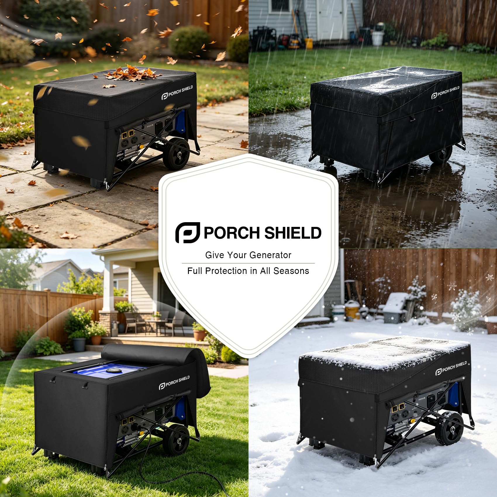 Porch Shield Generator Cover packed for storage