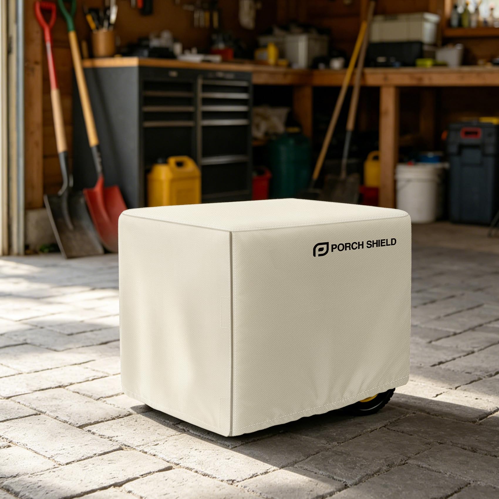 Porch Shield Generator Cover showing windproof features