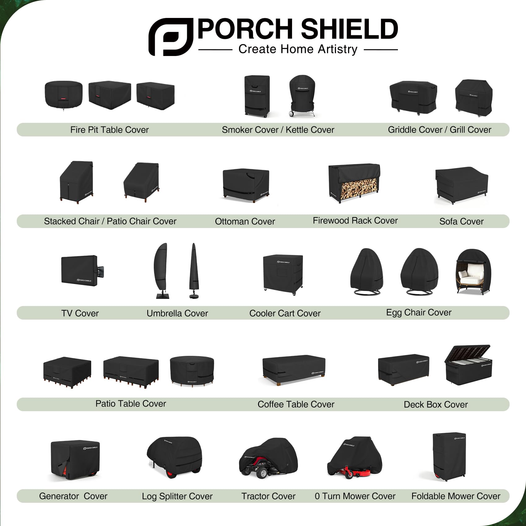 Porch Shield grill cover displayed in outdoor setting