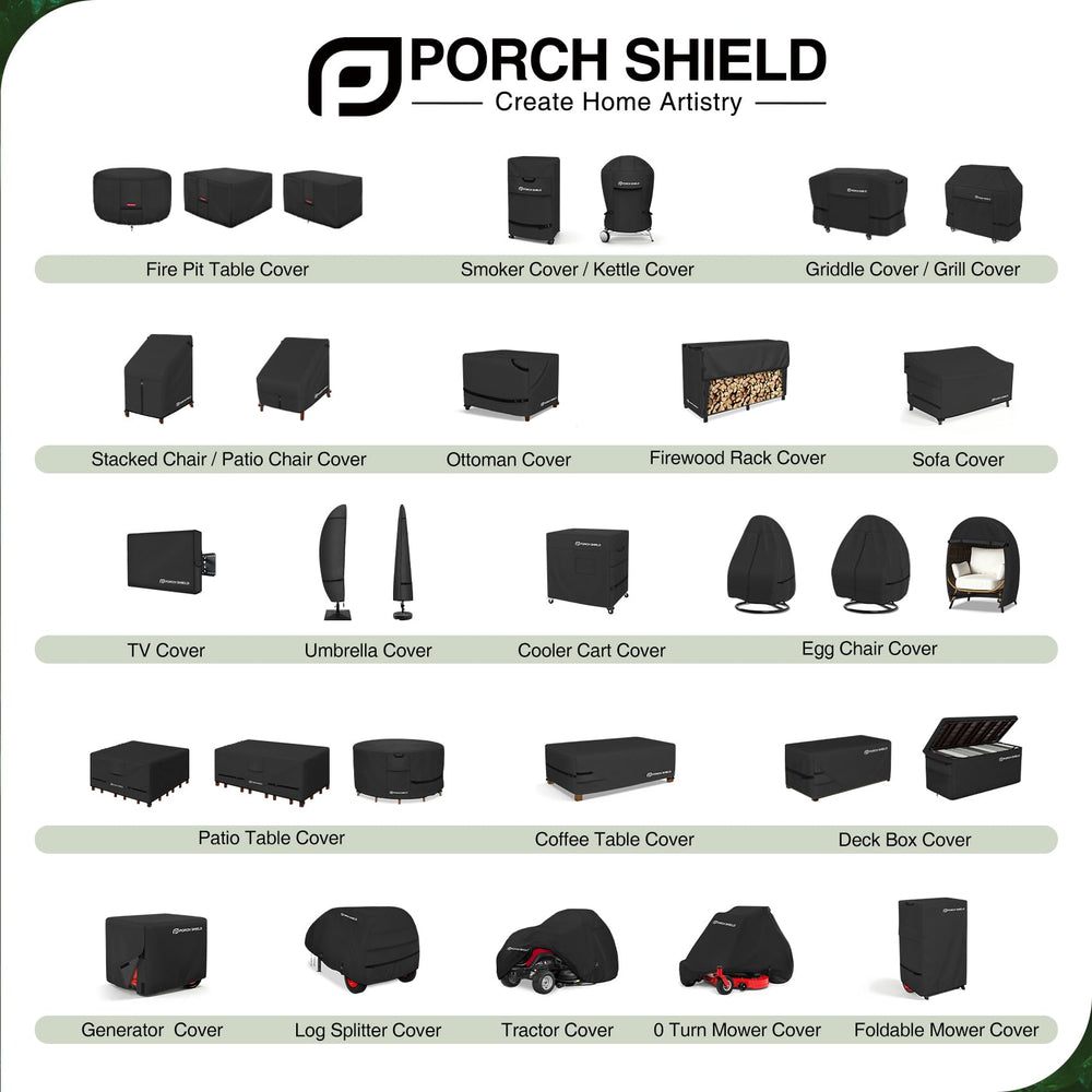 Porch Shield grill cover displayed in outdoor setting