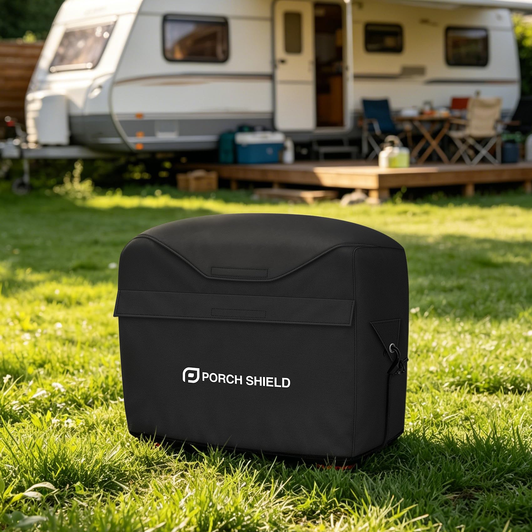 Porch Shield Inverter Generator Cover in outdoor setting