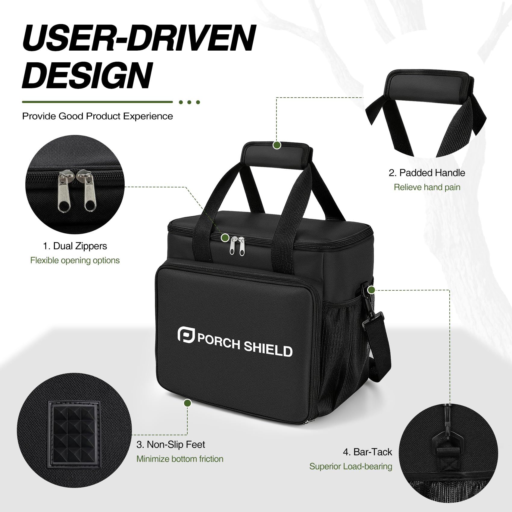 Porch Shield Power Station Bag with padded handle
