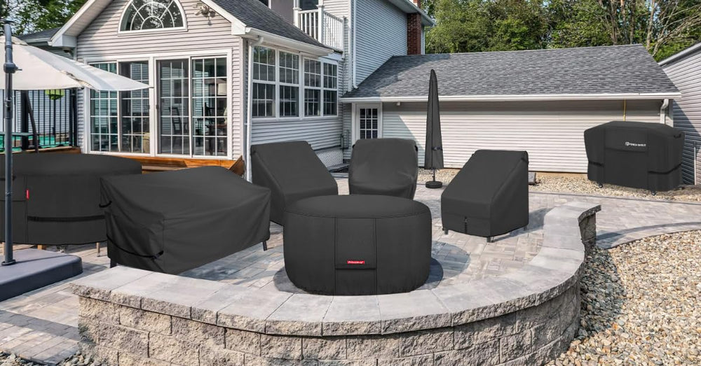 Porch Shield Round Fire Pit Cover 28 inch packaging