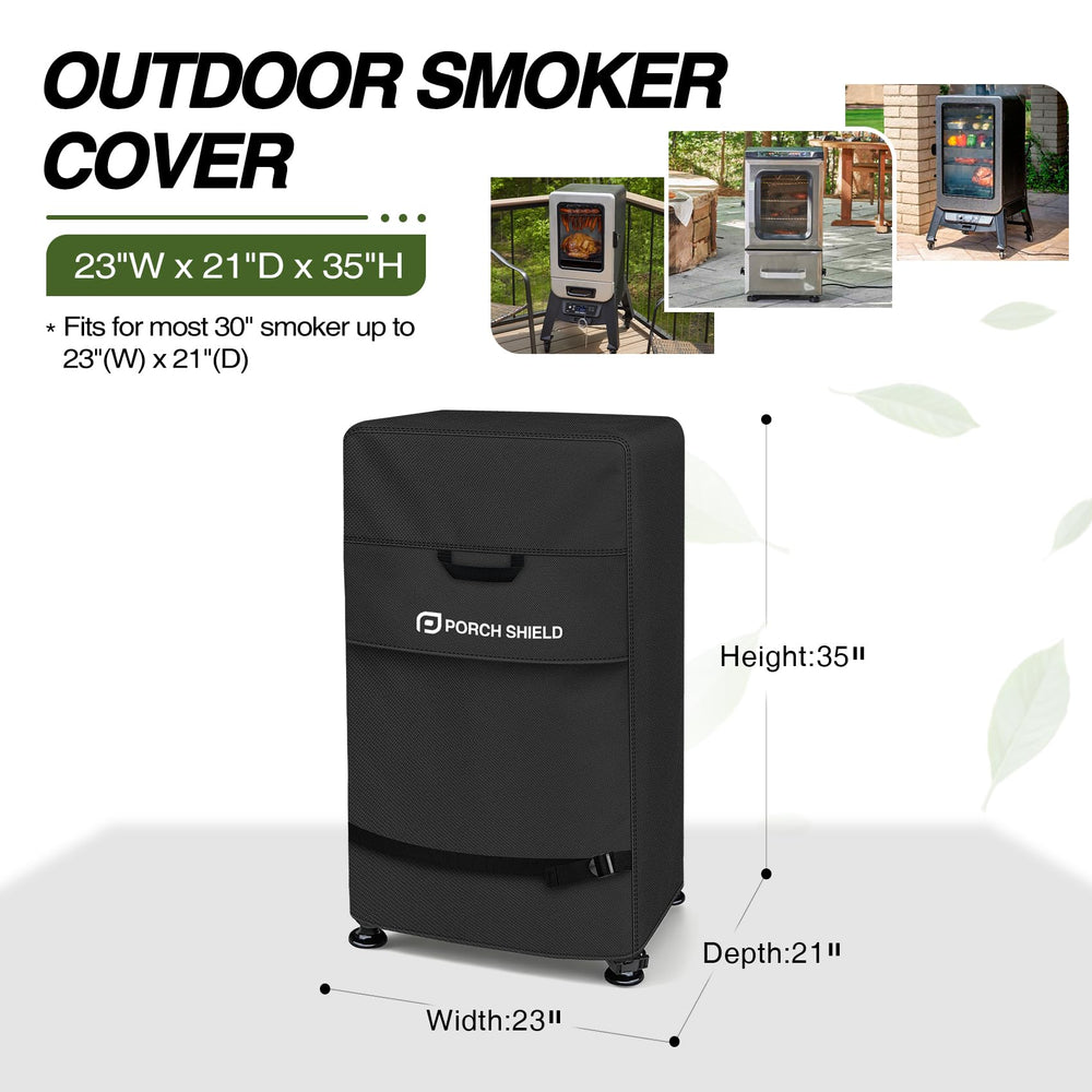 Porch Shield smoker cover, adjustable buckle straps detail