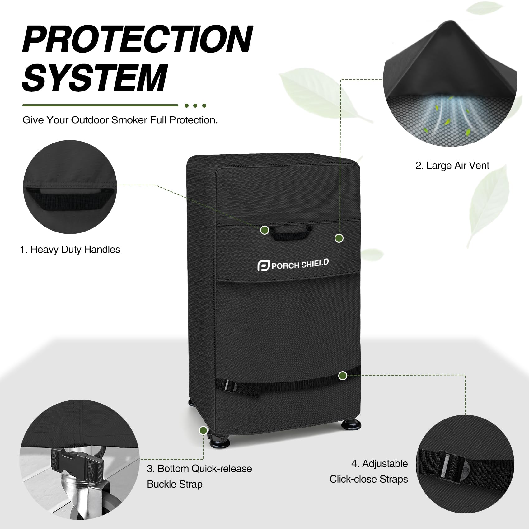 Porch Shield smoker cover, installation process
