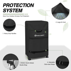 Porch Shield smoker cover, installation process