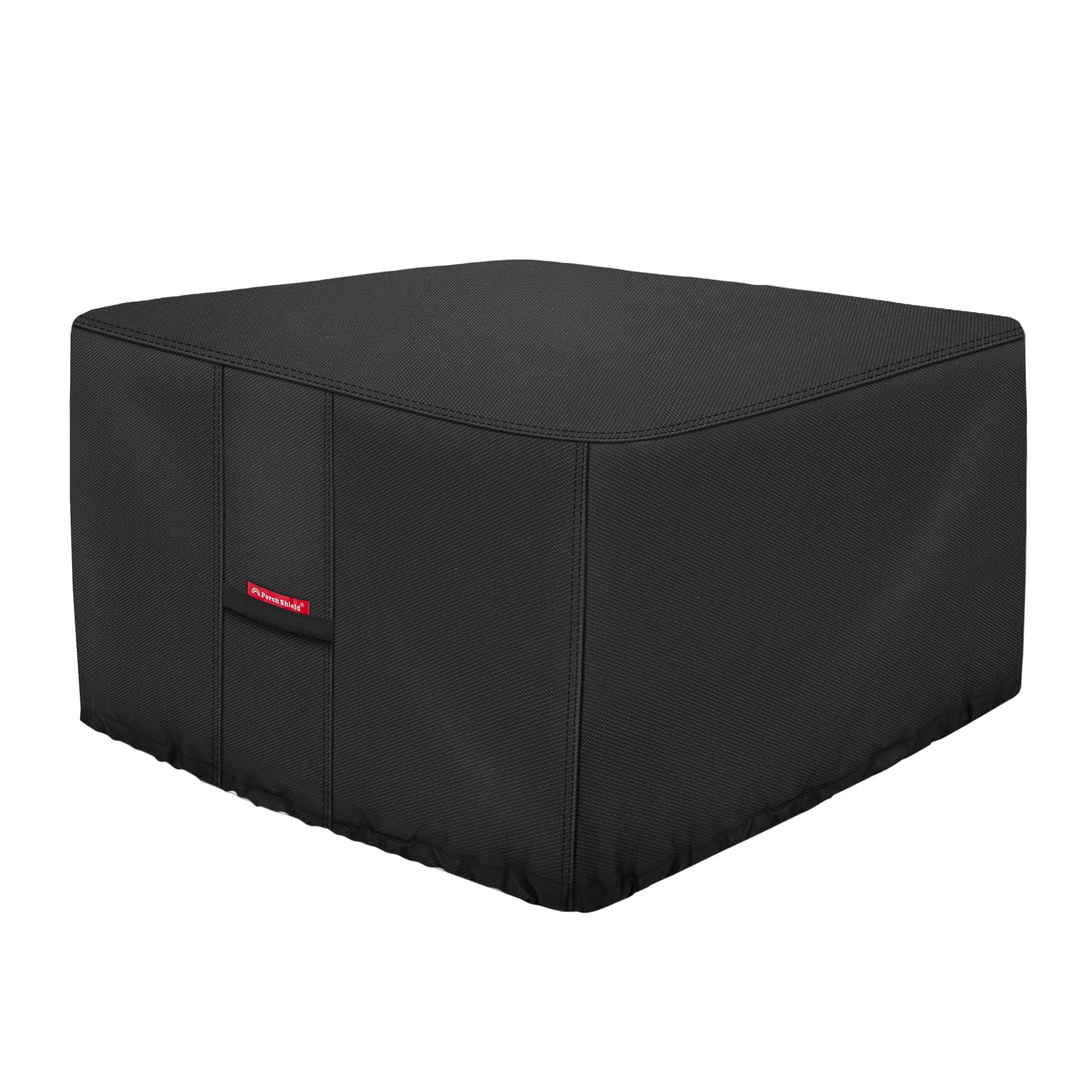 Porch Shield Square Fire Pit Table Cover 44x44 black front view