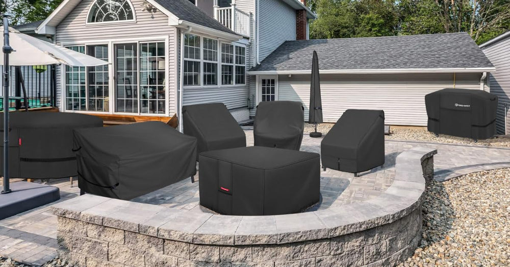 Porch Shield Square Fire Pit Table Cover 44x44 in packaging