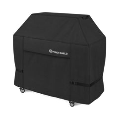 Porch Shield Waterproof BBQ Grill Cover side view, Black