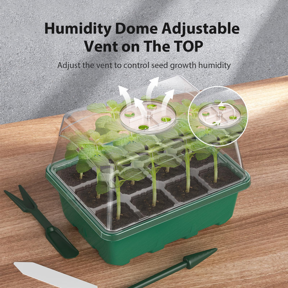 POROLIR Seed Starter Tray Kit in indoor gardening setup