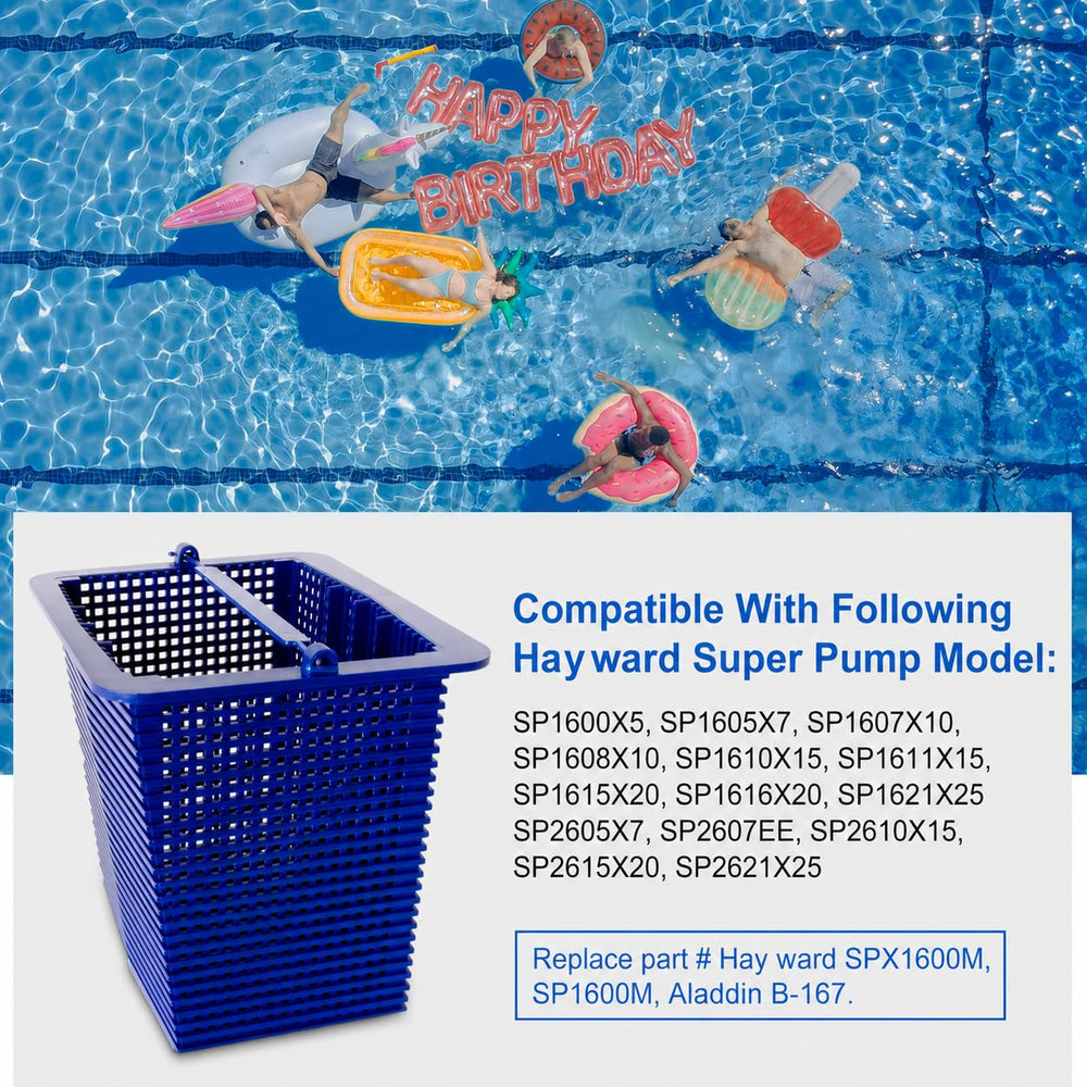 Porscan SPX1600M skimmer basket close-up of nylon material