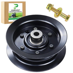 POSEAGLE 132-9420 Flat Idler Pulley front view with dimensions