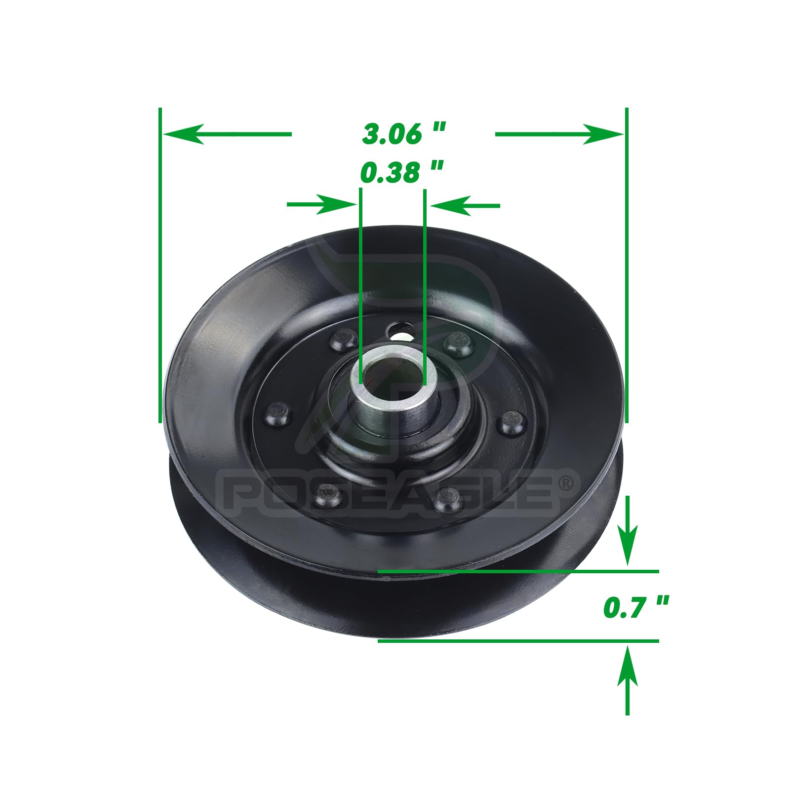 POSEAGLE 2 Pack Idler Pulley 756-04325 detailed close-up