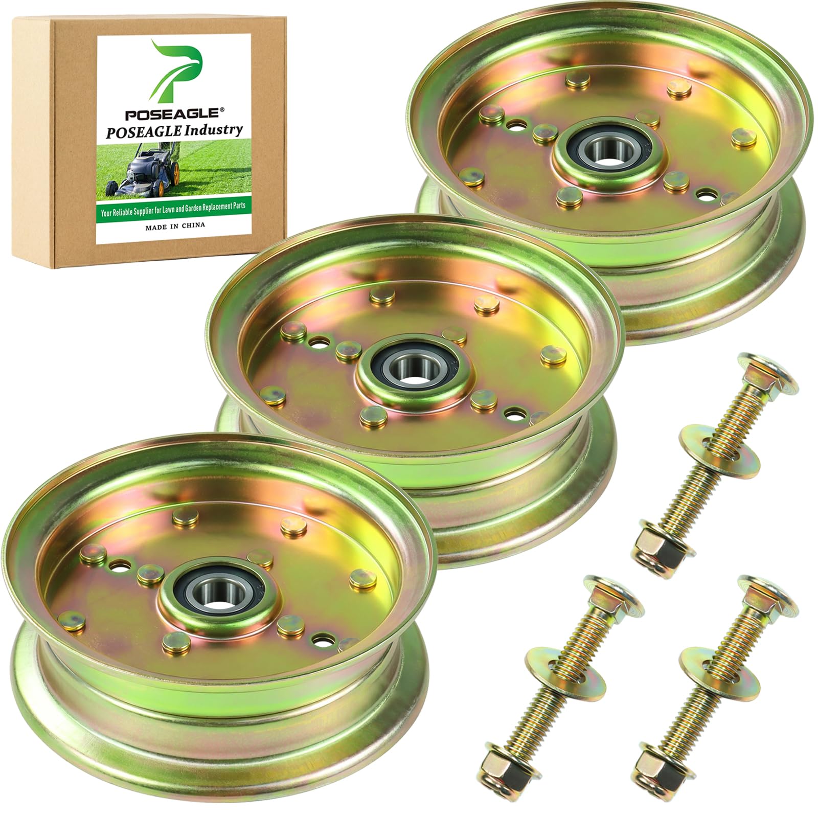 POSEAGLE 3 Pack Husqvarna Idler Pulley front view