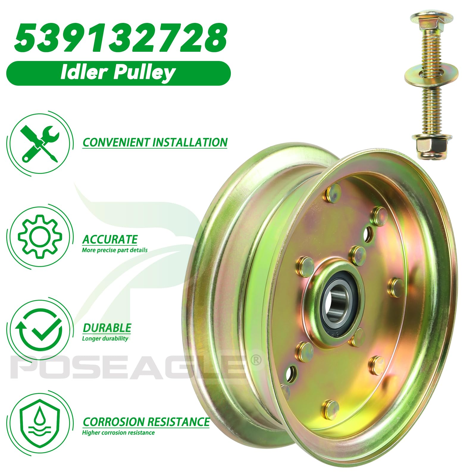 POSEAGLE 3 Pack Husqvarna Idler Pulley in outdoor setting