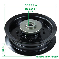 POSEAGLE 532196104 Idler Pulley dimensions