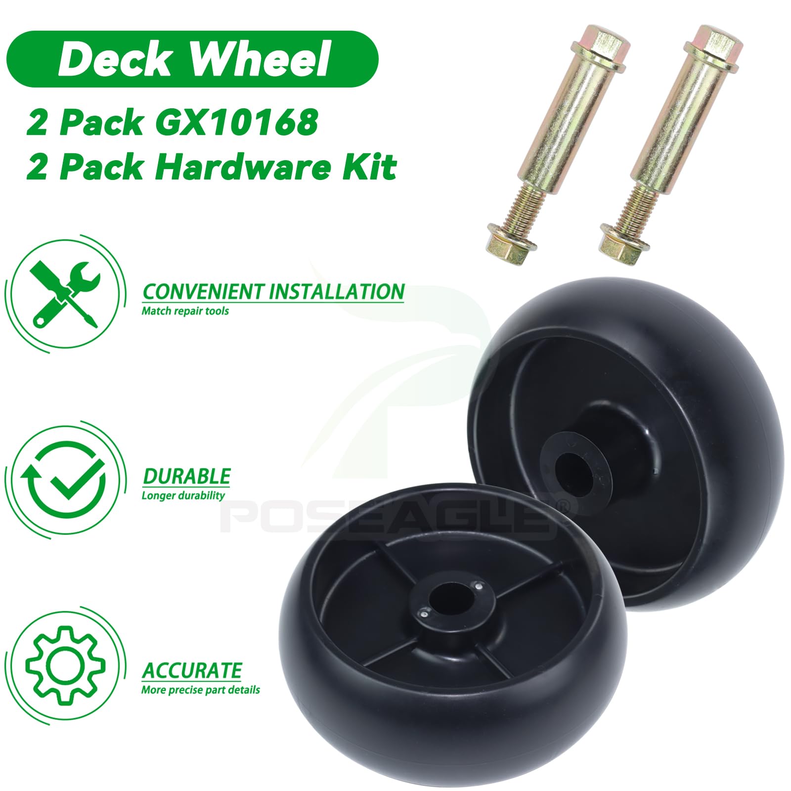 POSEAGLE GX10168 Deck Wheel close-up of material