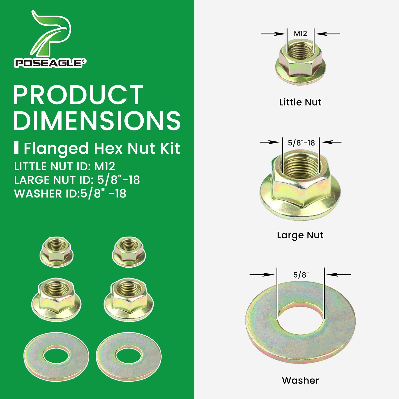 POSEAGLE GY20850 mower blades in packaging