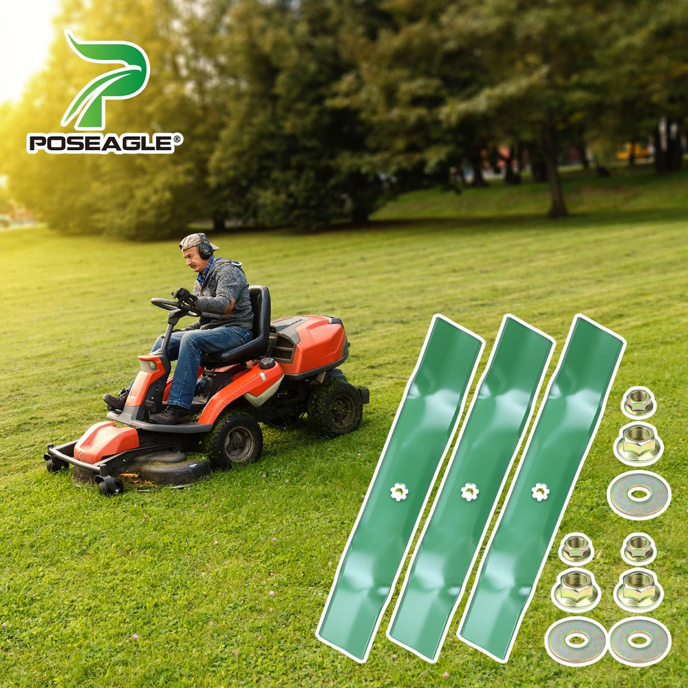 POSEAGLE GY20852 Mower Blades detailed side view