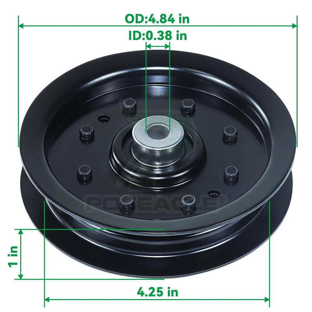 POSEAGLE Idler Pulley 4.84 inch outer diameter side view