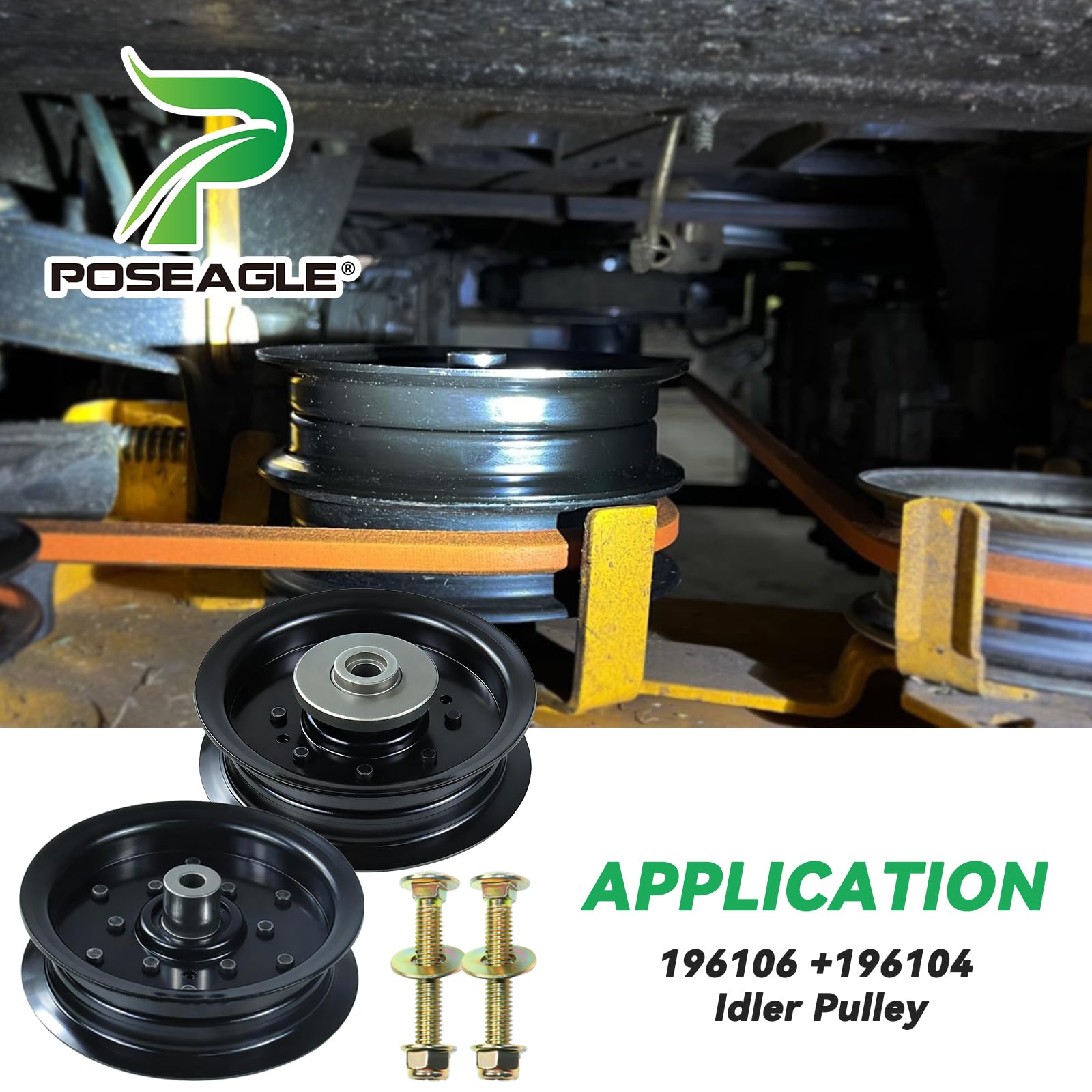 POSEAGLE Idler Pulley Set close-up view of pulleys