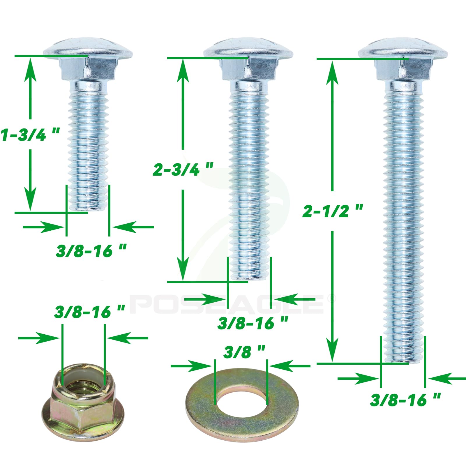 POSEAGLE Idler Pulley Set dimensions on packaging