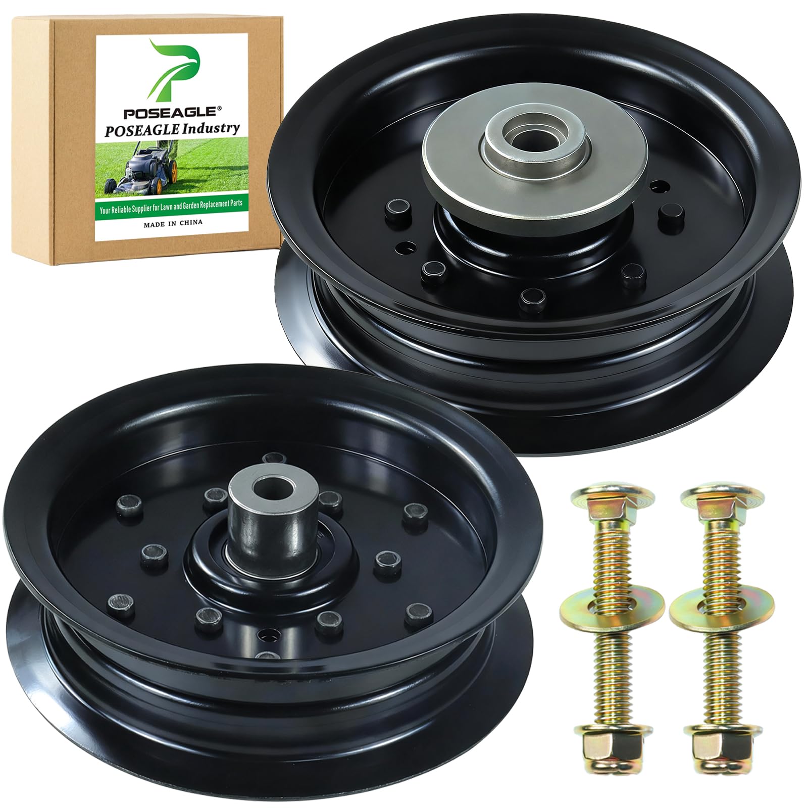 POSEAGLE Idler Pulley Set for Z254 Mower front view