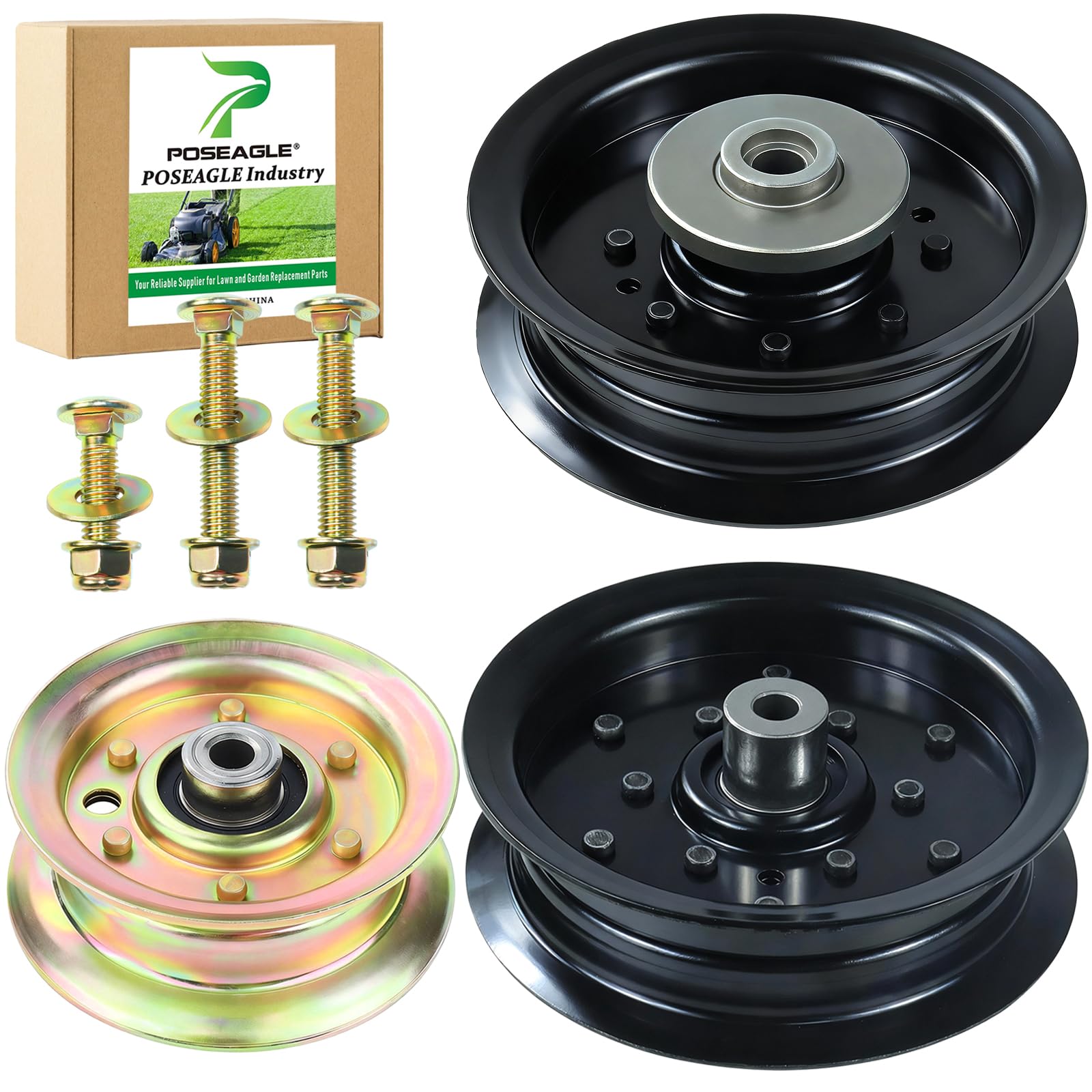 POSEAGLE Idler Pulley Set including three pulleys and hardware