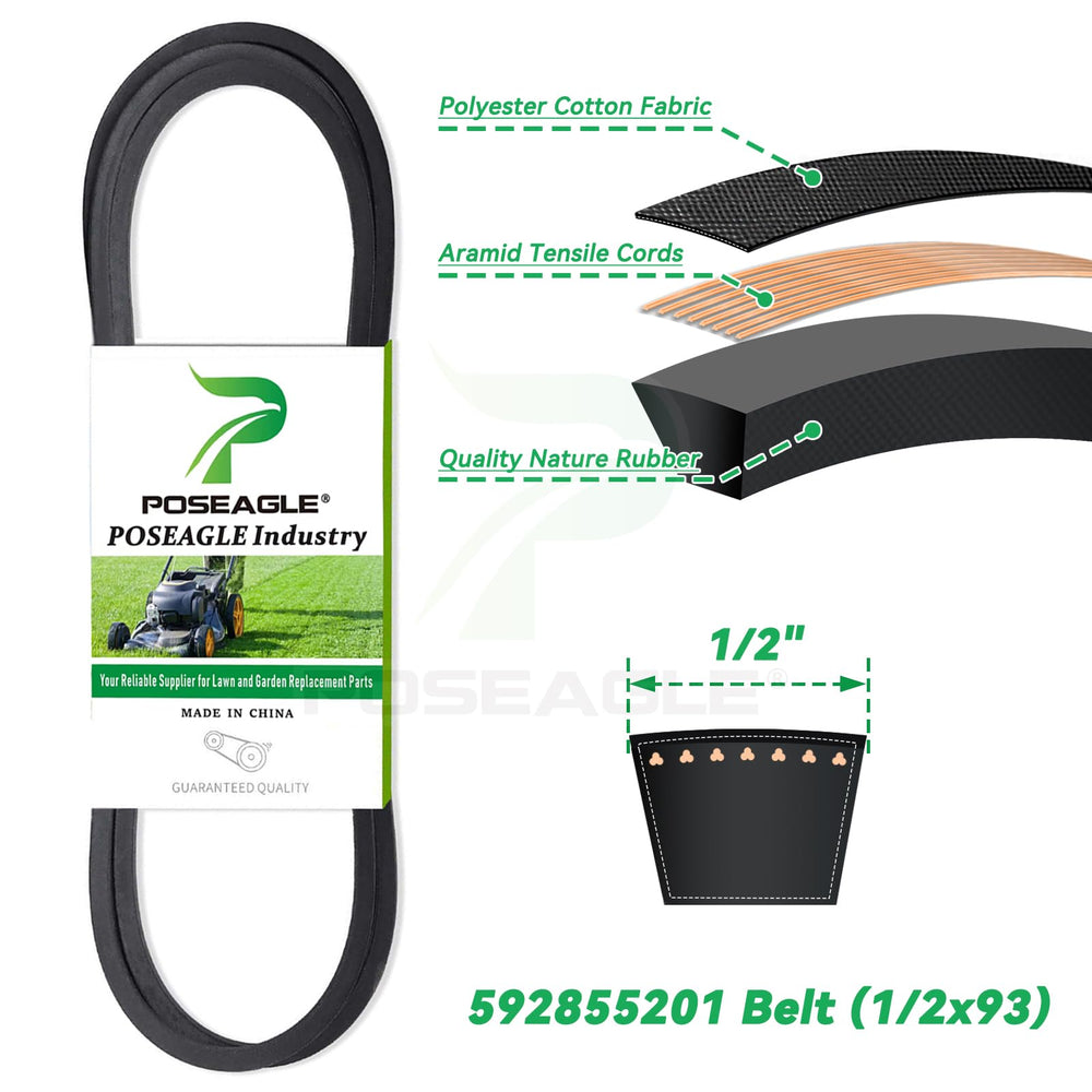 POSEAGLE Idler Pulley Set installed on lawn mower
