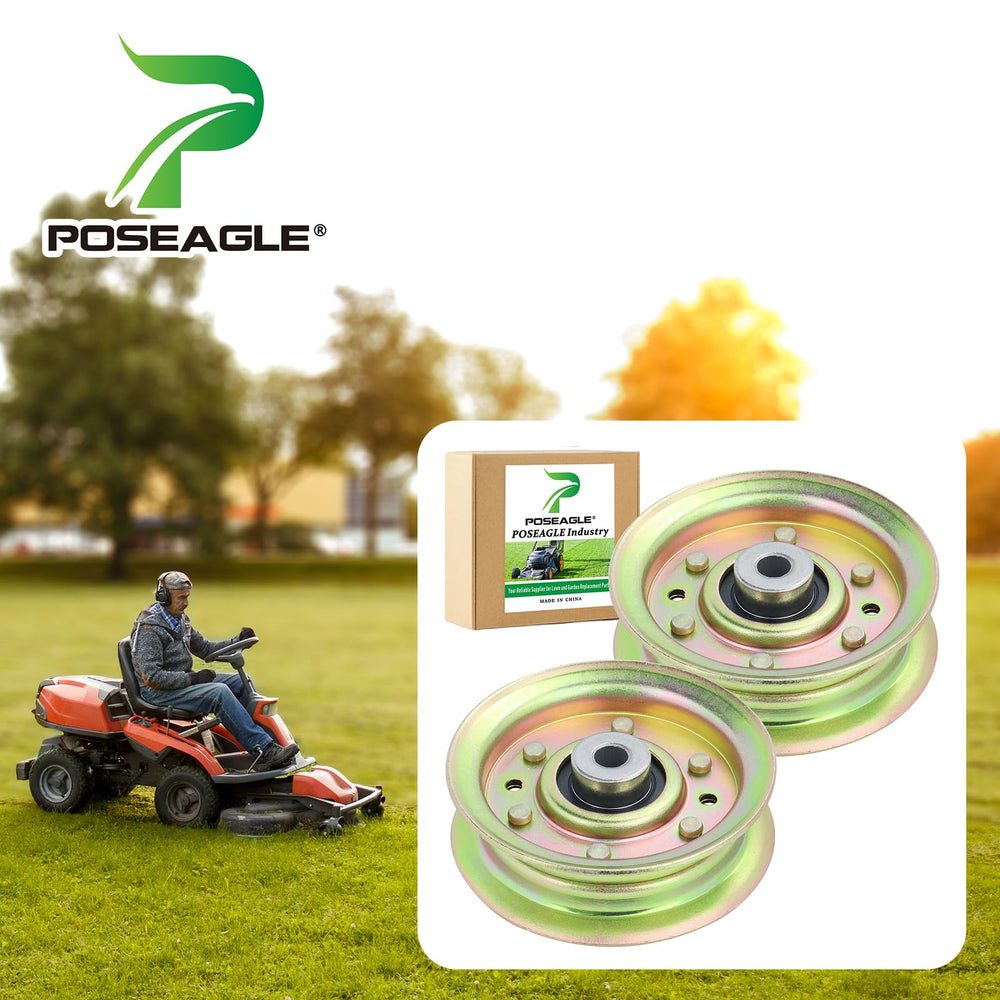 POSEAGLE idler pulley side view showing dimensions