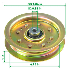 POSEAGLE Idler Pulley side view showing specifications