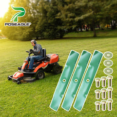 POSEAGLE M145476 Lawn Mower Blade side profile showing high lift design