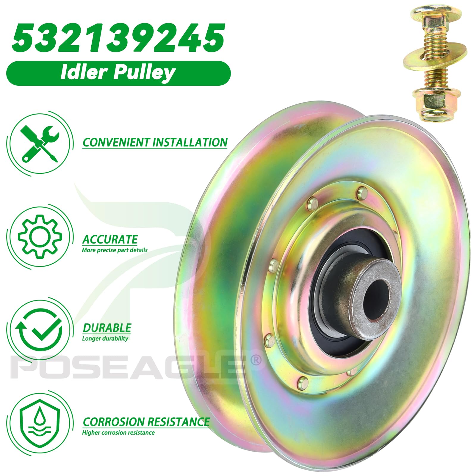 POSEAGLE Pulley Idler 127783 detailed view