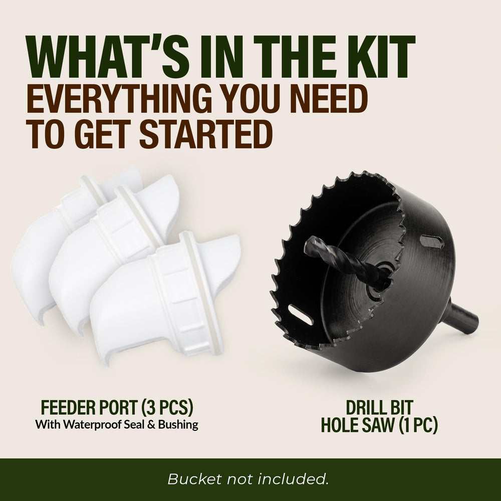 Poultry Pro Chicken Feeder in use with chickens