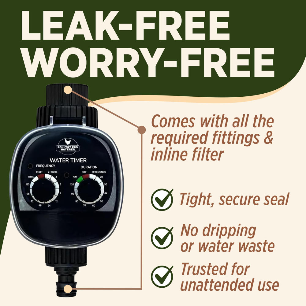 Poultry Pro Water Timer displaying manual dials