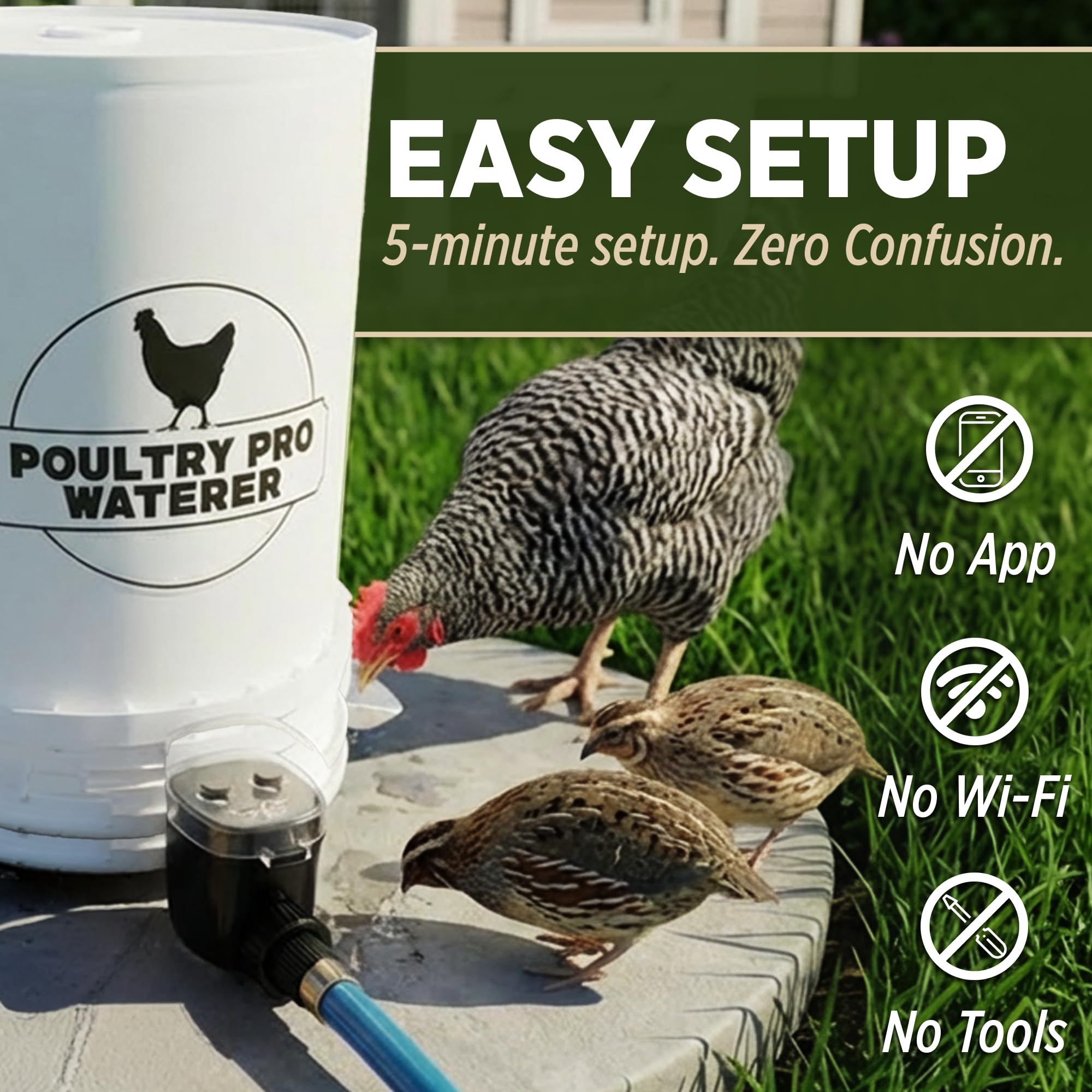 Poultry Pro Water Timer with protective cover closed