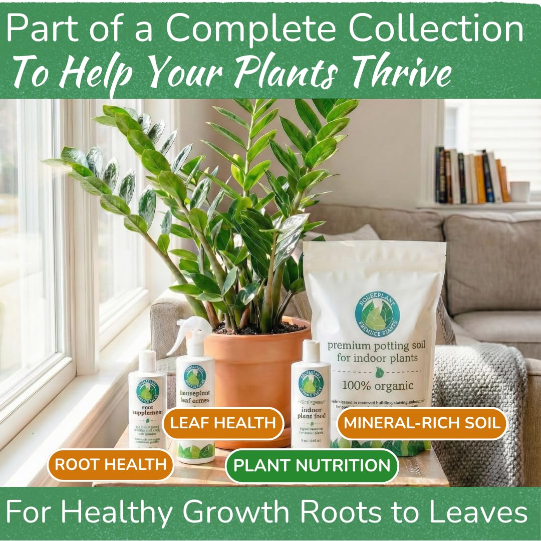 Pouring HOUSEPLANT RESOURCE CENTER Indoor Plant Food into a watering can