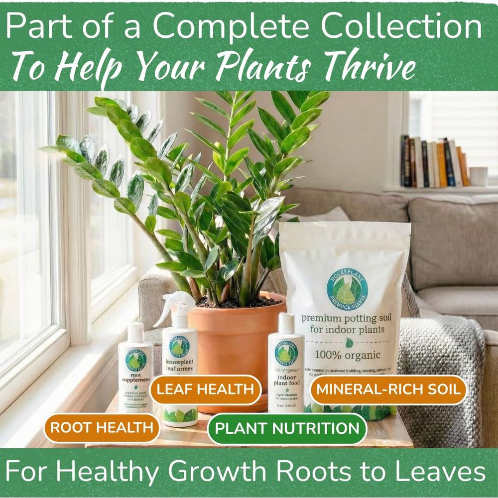 Pouring HOUSEPLANT RESOURCE CENTER Indoor Plant Food into a watering can