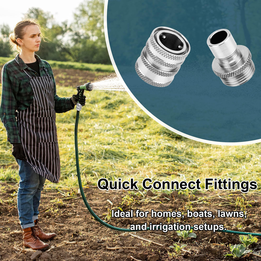POWER TOWN Quick Connect Hose Fittings with viton o-rings included
