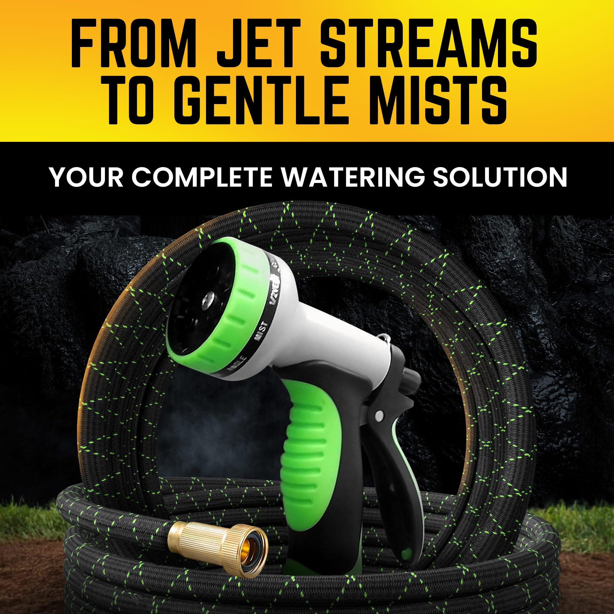 POWERFLOW garden hose in use watering plants