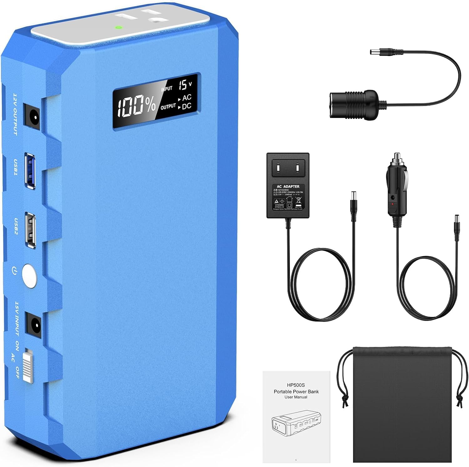 powkey Portable Power Station in lifestyle setting outdoors